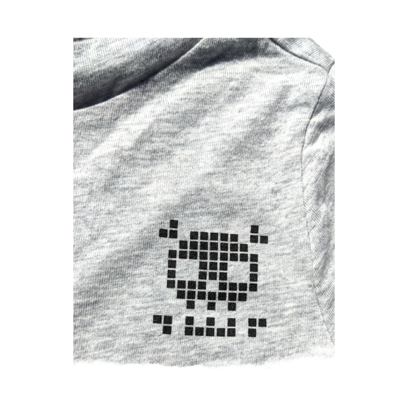 Crazy 8 Boys 2T Grey/Black "Mischief/Mayhem" Graphic Long sleeve T-shirt - Picture 2 of 9